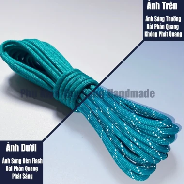 Dây dù sinh tồn paracord 550lbs 4mm phản quang 5m giá rẻ chỉ 25k 19 Dây dù sinh tồn paracord 550lbs 4mm phản quang 5m giá rẻ chỉ 25k 19