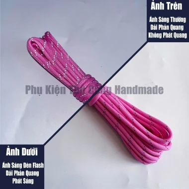 Dây dù sinh tồn paracord 550lbs 4mm phản quang 5m giá rẻ chỉ 25k 22 Dây dù sinh tồn paracord 550lbs 4mm phản quang 5m giá rẻ chỉ 25k 22