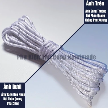 Dây dù sinh tồn paracord 550lbs 4mm phản quang 5m giá rẻ chỉ 25k 26 Dây dù sinh tồn paracord 550lbs 4mm phản quang 5m giá rẻ chỉ 25k 26
