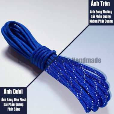 Dây dù sinh tồn paracord 550lbs 4mm phản quang 5m giá rẻ chỉ 25k 29 Dây dù sinh tồn paracord 550lbs 4mm phản quang 5m giá rẻ chỉ 25k 29
