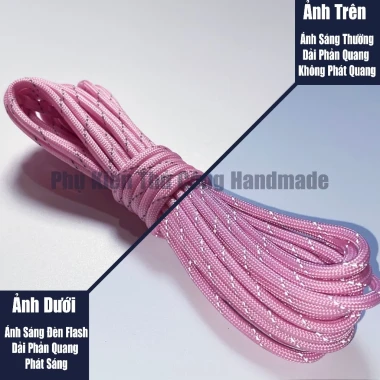 Dây dù sinh tồn paracord 550lbs 4mm phản quang 5m giá rẻ chỉ 25k 30 Dây dù sinh tồn paracord 550lbs 4mm phản quang 5m giá rẻ chỉ 25k 30