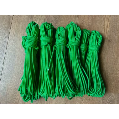 Dây dù tròn bền 22m xanh quân đội 300g - Cắm trại, buộc đồ, cột võng tiện lợi giá 14820đ 5 Dây dù tròn bền 22m xanh quân đội 300g - Cắm trại, buộc đồ, cột võng tiện lợi giá 14820đ 5