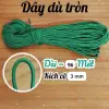 Dây Dù Tròn Xanh Quân Đội, Dù trắng sọc Kích Thước 3, 4, 6, 8ly 1kg Buộc Hàng, Cắm Trại, Leo Núi buộc bạt 6