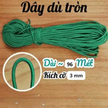 Dây Dù Tròn Xanh Quân Đội, Dù trắng sọc Kích Thước 3, 4, 6, 8ly 1kg Buộc Hàng, Cắm Trại, Leo Núi buộc bạt 6 Dây Dù Tròn Xanh Quân Đội, Dù trắng sọc Kích Thước 3, 4, 6, 8ly 1kg Buộc Hàng, Cắm Trại, Leo Núi buộc bạt 6