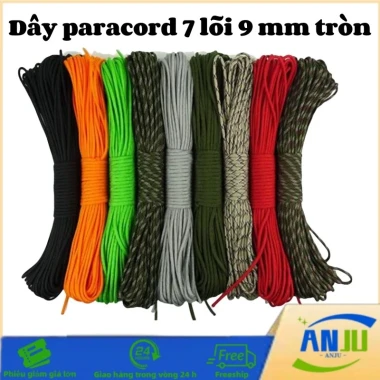 Dây Paracord Đa Mục Đích Giá Rẻ 49k - 7 Lõi Thép Cắm Trại Leo Núi Phơi Đồ 2