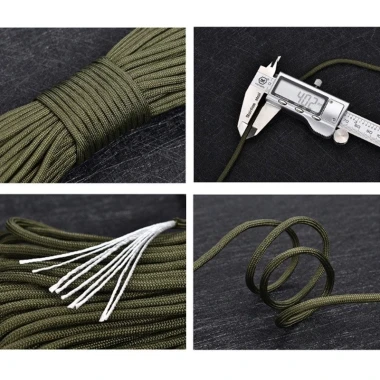Dây Paracord Đa Mục Đích Giá Rẻ 49k - 7 Lõi Thép Cắm Trại Leo Núi Phơi Đồ 6