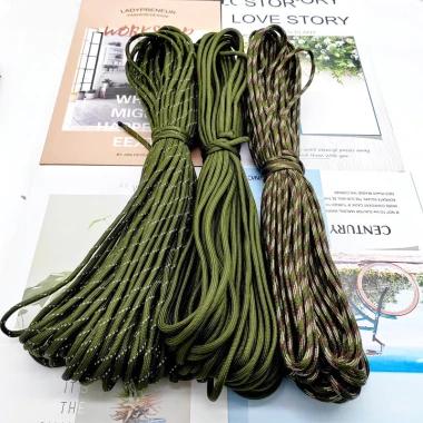 Dây Paracord Đa Mục Đích Giá Rẻ 49k - 7 Lõi Thép Cắm Trại Leo Núi Phơi Đồ 8