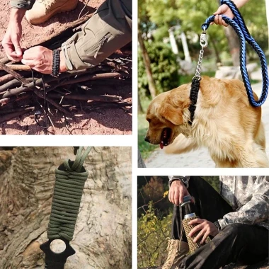 Dây Paracord Đa Mục Đích Giá Rẻ 49k - 7 Lõi Thép Cắm Trại Leo Núi Phơi Đồ 10