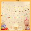 Dây Quả Bông Pom Pom Trang Trí Dài 2,5m Giá Rẻ Chỉ 18000đ 2