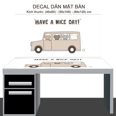 Decal Dán Bàn Học Chống Nước Cho Học Sinh - Giảm 10% Chỉ 50k - THUTHAODECOR 12