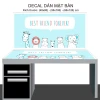 Decal Dán Bàn Học Chống Nước Cho Học Sinh - Giảm 10% Chỉ 50k - THUTHAODECOR 14