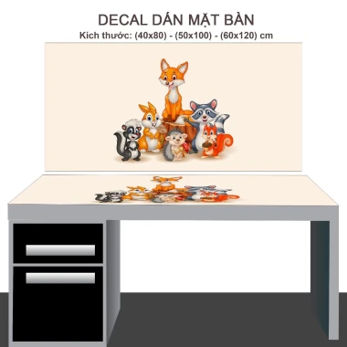 Decal Dán Bàn Học Chống Nước Cho Học Sinh - Giảm 10% Chỉ 50k - THUTHAODECOR 26