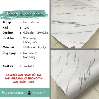 Decal Dán Bếp Vân Đá Hoa Cương Chống Thấm Nước, Chống Dầu Mỡ Giá Rẻ 4 Decal Dán Bếp Vân Đá Hoa Cương Chống Thấm Nước, Chống Dầu Mỡ Giá Rẻ 4