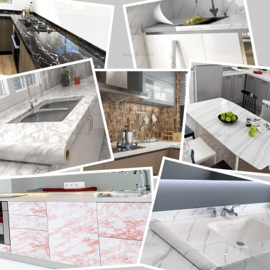 Decal Dán Bếp Vân Đá Hoa Cương Chống Thấm Nước, Chống Dầu Mỡ Giá Rẻ 9 Decal Dán Bếp Vân Đá Hoa Cương Chống Thấm Nước, Chống Dầu Mỡ Giá Rẻ 9