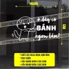 Decal dán định hình màu đen/ trắng mẫu chữ trang trí Tiệm bánh dán cửa kính, quầy bán CÓ KEO DÁN, CHỐNG NƯỚC cPR5h9J1