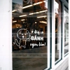 Decal dán định hình màu đen/ trắng mẫu chữ trang trí Tiệm bánh dán cửa kính, quầy bán CÓ KEO DÁN, CHỐNG NƯỚC cPR5h9J1 2