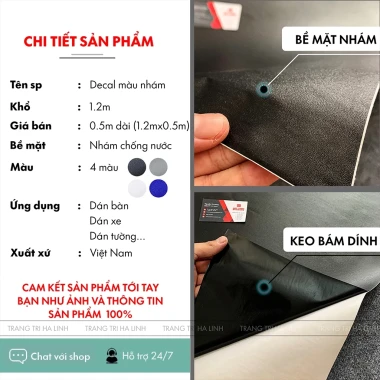 Decal màu nhám sần dán kính, giấy dán tường bàn tủ có sẵn keo màu trơn chống thấm nước khổ 1.2mx0.5m 4 Decal màu nhám sần dán kính, giấy dán tường bàn tủ có sẵn keo màu trơn chống thấm nước khổ 1.2mx0.5m 4
