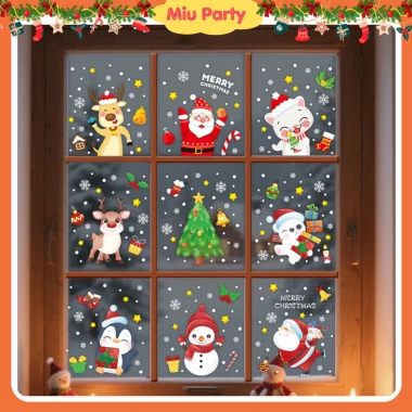 Decal Noel Giáng Sinh Dán Cửa Kính Tĩnh Điện Giá Rẻ - Sticker Trang Trí Giáng Sinh 2026 Chỉ 29000đ 3