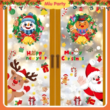 Decal Noel Giáng Sinh Dán Cửa Kính Tĩnh Điện Giá Rẻ - Sticker Trang Trí Giáng Sinh 2026 Chỉ 29000đ 12