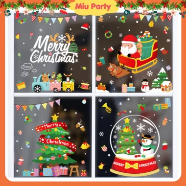 Decal Noel Giáng Sinh Dán Cửa Kính Tĩnh Điện Giá Rẻ - Sticker Trang Trí Giáng Sinh 2026 Chỉ 29000đ 13