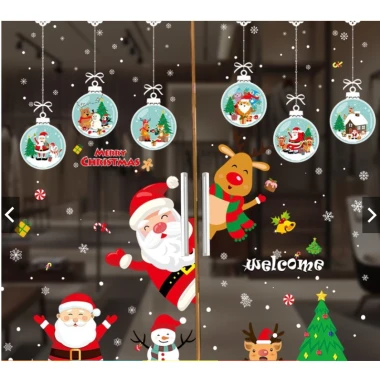 Decal Noel Giáng Sinh Dán Kính Cửa Lớn - Tĩnh Điện Không Keo - Combo Trang Trí Noel 2026 Giá Chỉ 54k 12 Decal Noel Giáng Sinh Dán Kính Cửa Lớn - Tĩnh Điện Không Keo - Combo Trang Trí Noel 2026 Giá Chỉ 54k 12
