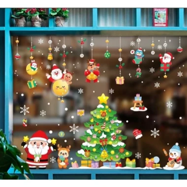 Decal Noel Giáng Sinh Dán Kính Cửa Lớn - Tĩnh Điện Không Keo - Combo Trang Trí Noel 2026 Giá Chỉ 54k 23 Decal Noel Giáng Sinh Dán Kính Cửa Lớn - Tĩnh Điện Không Keo - Combo Trang Trí Noel 2026 Giá Chỉ 54k 23