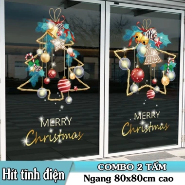 Decal Noel Giáng Sinh Dán Kính Cửa Lớn - Tĩnh Điện Không Keo - Combo Trang Trí Noel 2026 Giá Chỉ 54k 28 Decal Noel Giáng Sinh Dán Kính Cửa Lớn - Tĩnh Điện Không Keo - Combo Trang Trí Noel 2026 Giá Chỉ 54k 28