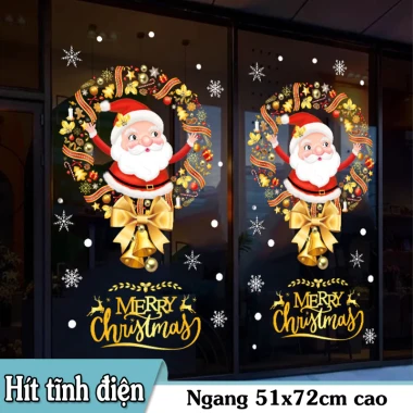 Decal Noel Giáng Sinh Dán Kính Cửa Lớn - Tĩnh Điện Không Keo - Combo Trang Trí Noel 2026 Giá Chỉ 54k 56 Decal Noel Giáng Sinh Dán Kính Cửa Lớn - Tĩnh Điện Không Keo - Combo Trang Trí Noel 2026 Giá Chỉ 54k 56
