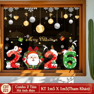 Decal Noel Giáng Sinh Dán Kính Cửa Lớn - Tĩnh Điện Không Keo - Combo Trang Trí Noel 2026 Giá Chỉ 54k 72 Decal Noel Giáng Sinh Dán Kính Cửa Lớn - Tĩnh Điện Không Keo - Combo Trang Trí Noel 2026 Giá Chỉ 54k 72