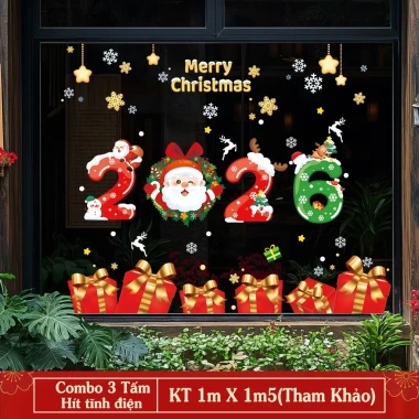 Decal Noel Giáng Sinh Dán Kính Cửa Lớn - Tĩnh Điện Không Keo - Combo Trang Trí Noel 2026 Giá Chỉ 54k 74 Decal Noel Giáng Sinh Dán Kính Cửa Lớn - Tĩnh Điện Không Keo - Combo Trang Trí Noel 2026 Giá Chỉ 54k 74