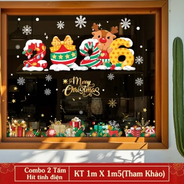 Decal Noel Giáng Sinh Dán Kính Cửa Lớn - Tĩnh Điện Không Keo - Combo Trang Trí Noel 2026 Giá Chỉ 54k 77 Decal Noel Giáng Sinh Dán Kính Cửa Lớn - Tĩnh Điện Không Keo - Combo Trang Trí Noel 2026 Giá Chỉ 54k 77