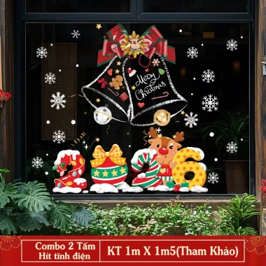 Decal Noel Giáng Sinh Dán Kính Cửa Lớn - Tĩnh Điện Không Keo - Combo Trang Trí Noel 2026 Giá Chỉ 54k 80 Decal Noel Giáng Sinh Dán Kính Cửa Lớn - Tĩnh Điện Không Keo - Combo Trang Trí Noel 2026 Giá Chỉ 54k 80