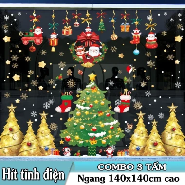 Decal Noel Giáng Sinh Dán Kính Cửa Lớn - Tĩnh Điện Không Keo - Combo Trang Trí Noel 2026 Giá Chỉ 54k 102 Decal Noel Giáng Sinh Dán Kính Cửa Lớn - Tĩnh Điện Không Keo - Combo Trang Trí Noel 2026 Giá Chỉ 54k 102