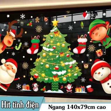 Decal Noel Giáng Sinh Dán Kính Cửa Lớn - Tĩnh Điện Không Keo - Combo Trang Trí Noel 2026 Giá Chỉ 54k 110 Decal Noel Giáng Sinh Dán Kính Cửa Lớn - Tĩnh Điện Không Keo - Combo Trang Trí Noel 2026 Giá Chỉ 54k 110