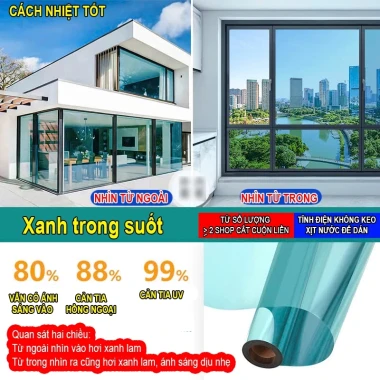 Decal phản quang nhìn 1 chiều chống nắng tia UV, giá rẻ chỉ 13.5k - Mua ngay! 14