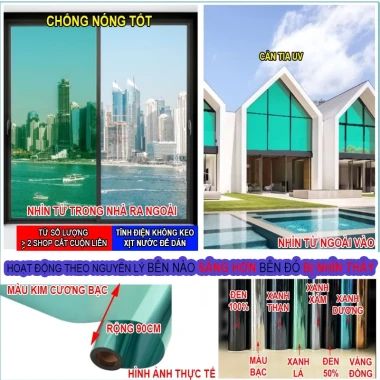 Decal phản quang nhìn 1 chiều chống nắng tia UV, giá rẻ chỉ 13.5k - Mua ngay! 21