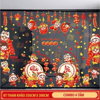 Decal trang trí Tết nhiều mẫu, dán nhanh, giá ưu đãi 22.500, mang không khí lễ hội 6 Decal trang trí Tết nhiều mẫu, dán nhanh, giá ưu đãi 22.500, mang không khí lễ hội 6