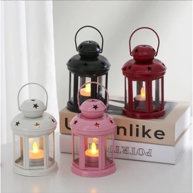 Đèn Bão Cắm Trại Vintage Khung Sắt Hoa Văn - Chiếu Sáng Dã Ngoại Giá Rẻ 79k 3