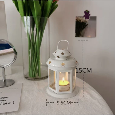 Đèn Bão Cắm Trại Vintage Khung Sắt Hoa Văn - Chiếu Sáng Dã Ngoại Giá Rẻ 79k 7
