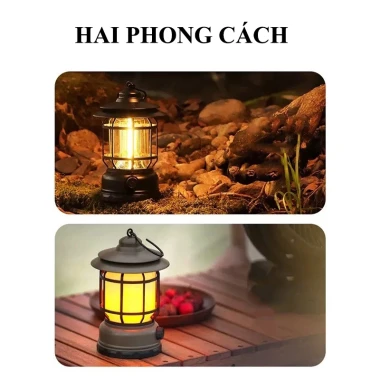 Đèn Bão Camping LED Sạc Tích Điện 5W - Chiếu Sáng 5-6 Tiếng - Giá Cực Tốt 74000đ 8