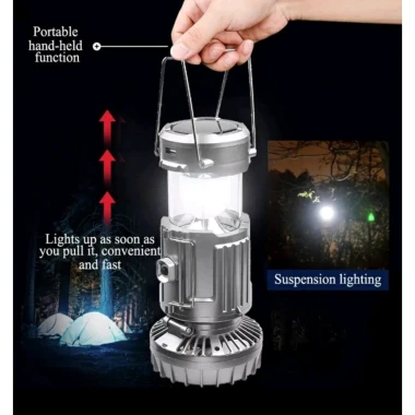 Đèn Bão Camping LED Sạc Tích Điện 5W - Chiếu Sáng 5-6 Tiếng - Giá Cực Tốt 74000đ 12