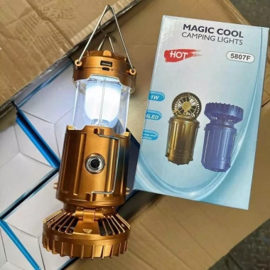 Đèn cắm trại năng lượng mặt trời đa năng chống nước kiêm pin sạc dự phòng giá rẻ 2