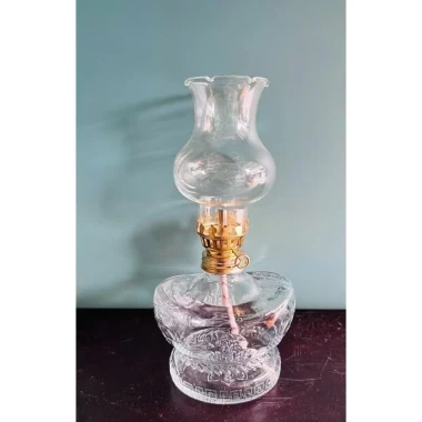 Đèn dầu thủy tinh thỏi vàng – Đèn thờ truyền thống cao cấp, ánh sáng ấm áp, giá chỉ 76k