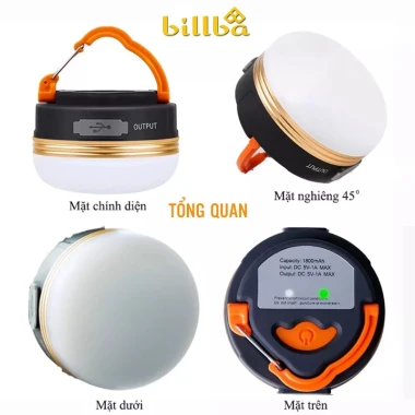 Đèn Led Cắm Trại Gọn Nhẹ Sạc USB - Đèn Dã Ngoại Camping Giá Rẻ BB8223 7 Đèn Led Cắm Trại Gọn Nhẹ Sạc USB - Đèn Dã Ngoại Camping Giá Rẻ BB8223 7