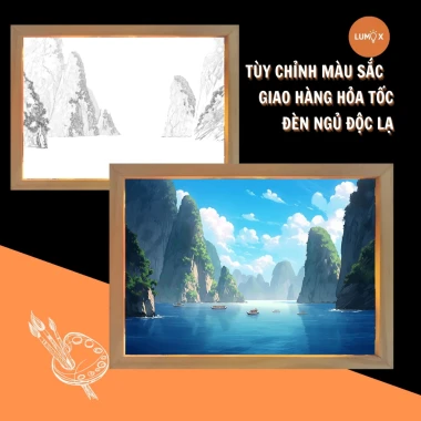 Đèn LED Hạ Long Phong Cảnh Decor Phòng Ngủ, Bàn Học, Bàn Làm Việc - Giá Cực Sốt 69K! 2 Đèn LED Hạ Long Phong Cảnh Decor Phòng Ngủ, Bàn Học, Bàn Làm Việc - Giá Cực Sốt 69K! 2