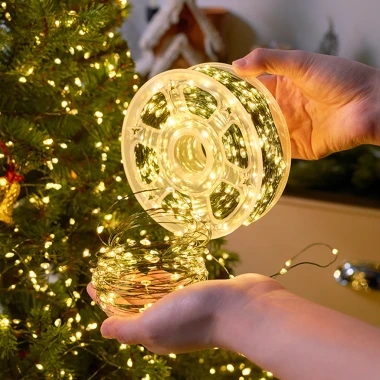 Đèn Led Hạt Gạo Dây Đồng Xanh Giáng Sinh 3m 6m 9m - Trang Trí Cây Thông Noel Giá CỰC SỐC 49K! 4