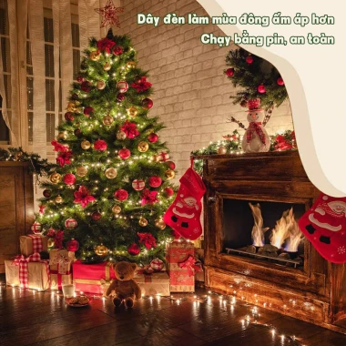 Đèn Led Hạt Gạo Dây Đồng Xanh Giáng Sinh 3m 6m 9m - Trang Trí Cây Thông Noel Giá CỰC SỐC 49K! 5
