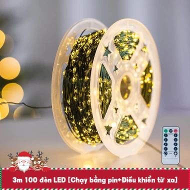 Đèn Led Hạt Gạo Dây Đồng Xanh Giáng Sinh 3m 6m 9m - Trang Trí Cây Thông Noel Giá CỰC SỐC 49K! 11