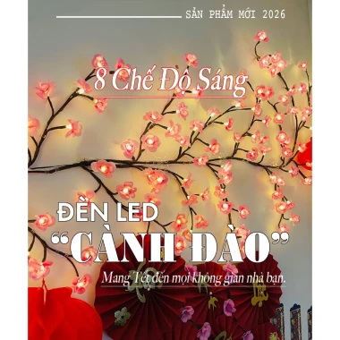 Đèn Led Hoa Đào Dán Tường 1m6 - 72 Bông Sáng 8 Chế Độ Giá Shock Chỉ 245k 2 Đèn Led Hoa Đào Dán Tường 1m6 - 72 Bông Sáng 8 Chế Độ Giá Shock Chỉ 245k 2