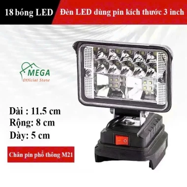 Đèn LED M21 Siêu Sáng Chân Phổ Thông - Tiết Kiệm 22% - Chiếu Xa, Nhỏ Gọn, Tiện Lợi 3